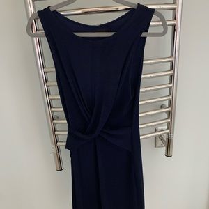 Minkpink blue crisscross front dress
